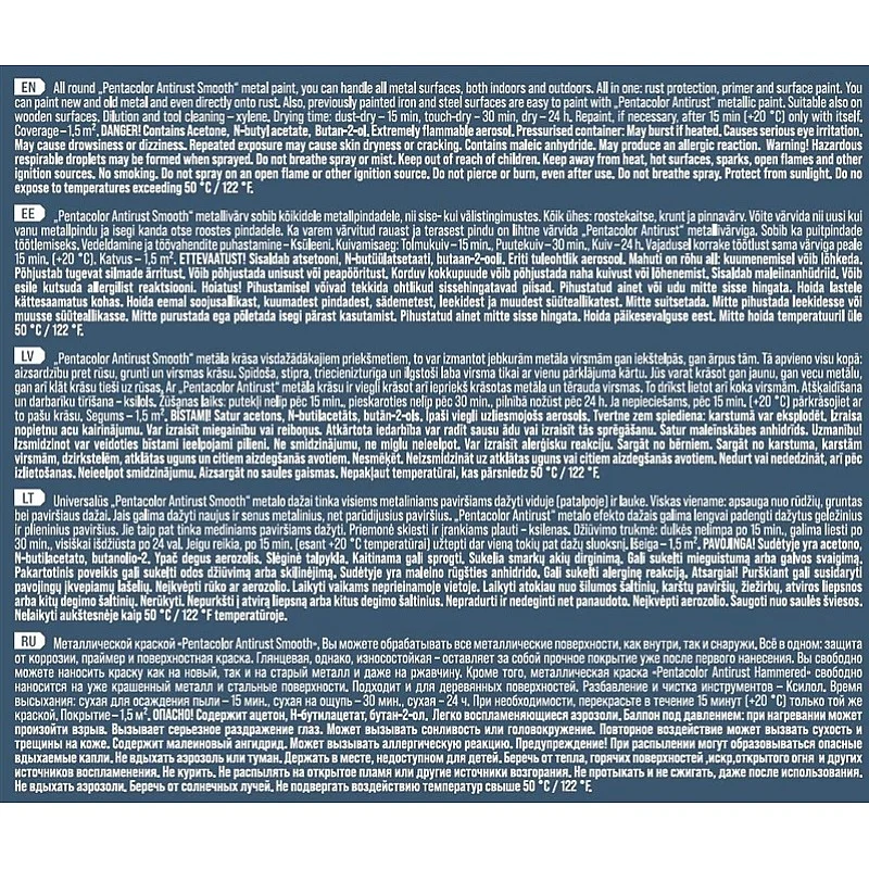 SPRAYPAINT PENTACOLOR SMOOTH WHITE 400ML