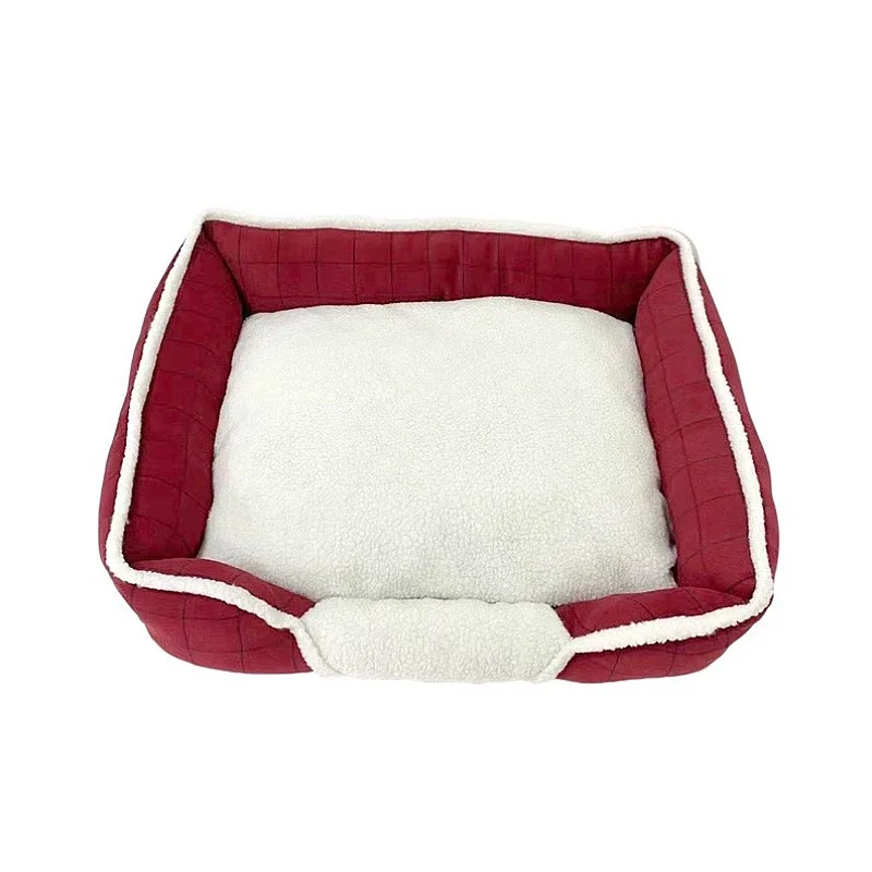 PET BED RED 217300 78X64X19CM
