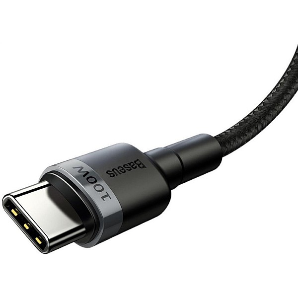 Vads BASEUS USB Type C M. USB Type C M. 2m. melns