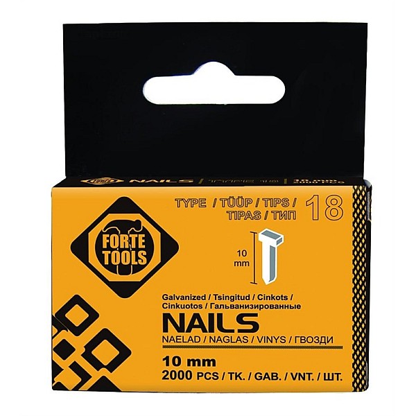 NAGLAS FORTE TOOLS 10 MM 2000 GAB F10/2M