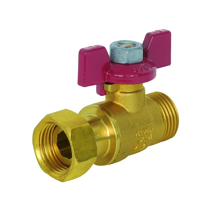 Ventilis 02290. 1/2" su slankiojančia jungtim. raud. rankena