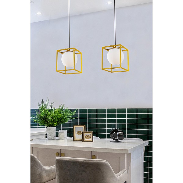 PENDANT LIGHT DRIFT E27 GOLD