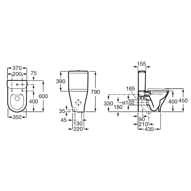 KLOZETPODS NOV.GAP ROUND RIMLESS DUAL B. KLOZETPODS NOV.GAP ROUND RIMLESS DUAL B.