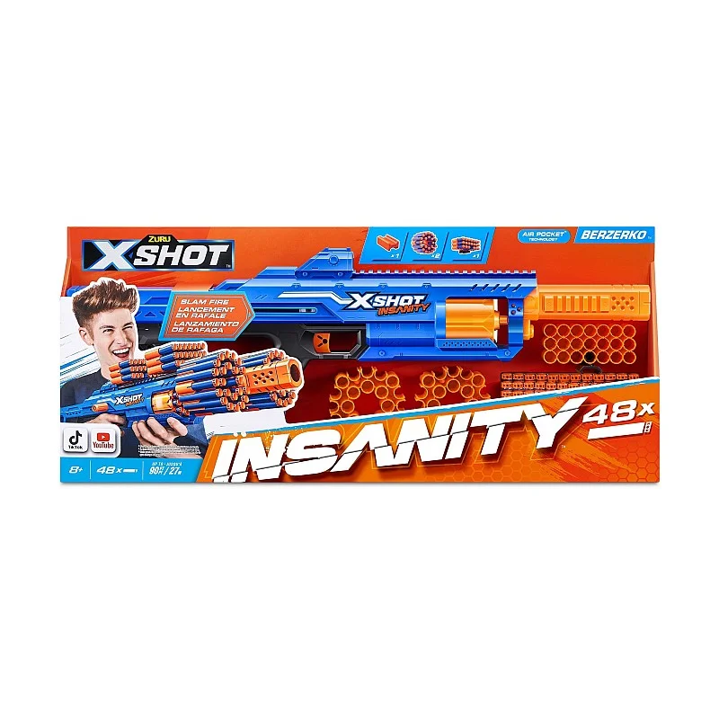 Rotaļu ierocis ar lodēm XSHOT Berzerko Insanity 36610
