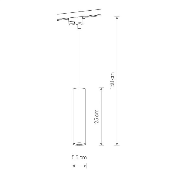 Lampa karināms Nowodvorski TRACK EYE. 10 W. GU10. 9337