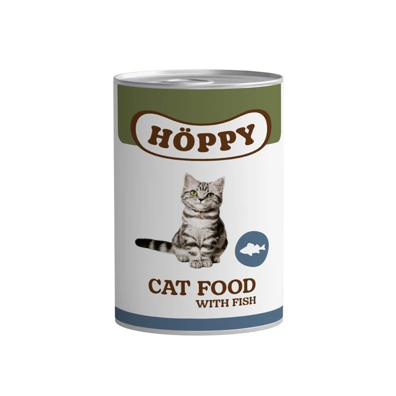Šlapias kačių maistas Höppy. žuvis. 0.415 kg