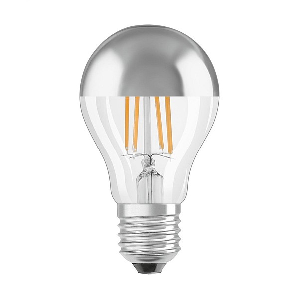 BULB LED A60 E27 6.5W 827 650LM SILVER