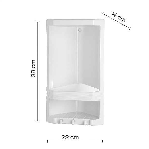 CORNER SHELF JUNIOR 8079 02 WHITE