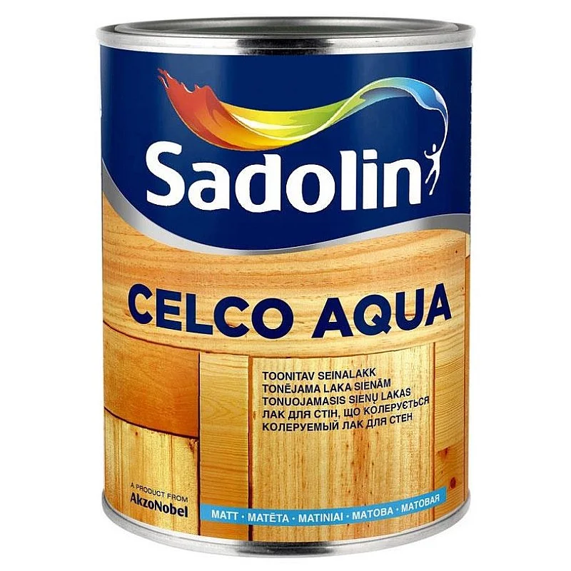 Lakas Sadolin Celco Aqua 10. matinis. 1 l