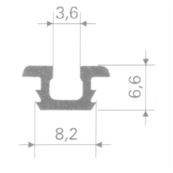 RUNNER DOOR SLID 2.5M WA05.0067.05.037BR