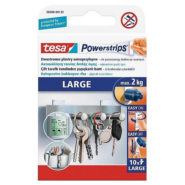 DOUBLE-SIDED KLEEPS POWERSTRIPS 10 PC