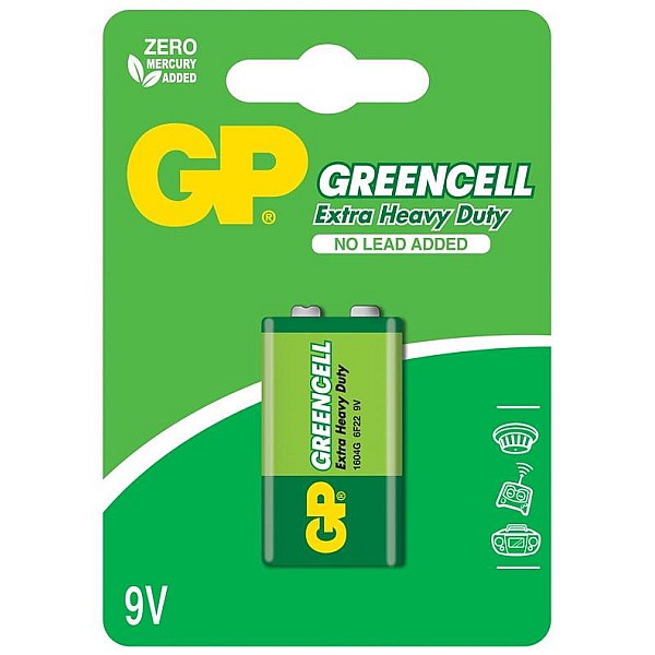 Elementas GP GREENCELL 9V/6F22