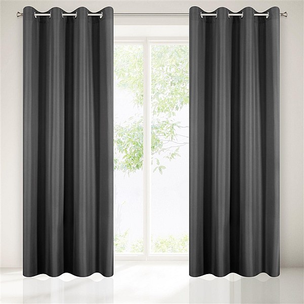 CURTAIN RITA GREY/RINGS  140X250 N