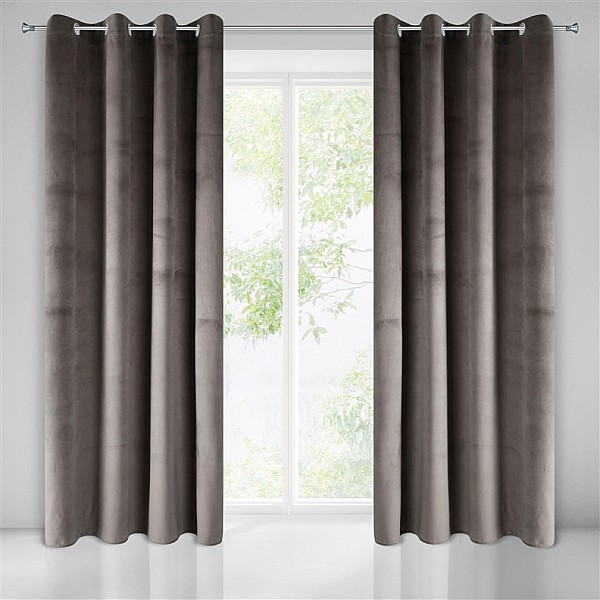 CURTAIN PIERRE BROWN/RINGS  140X250 N