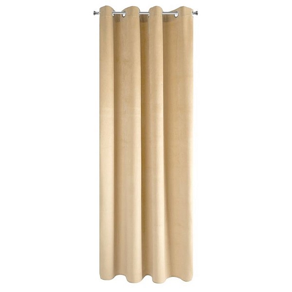 CURTAIN PIERRE BEIGE/RINGS 140X250 N