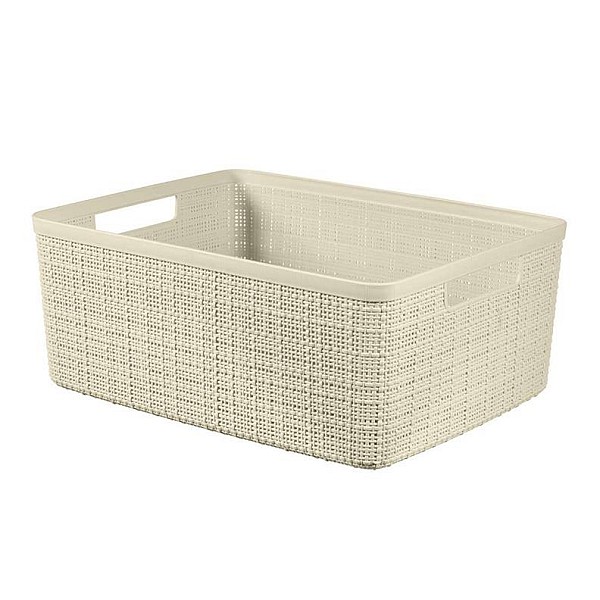 BASKET JUTE WHITE 245370 5L