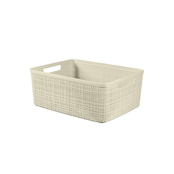 BASKET JUTE WHITE 245371 12L