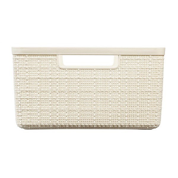 BASKET JUTE WHITE 245371 12L