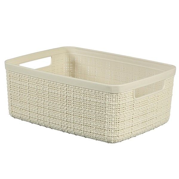 BASKET JUTE WHITE 245370 5L