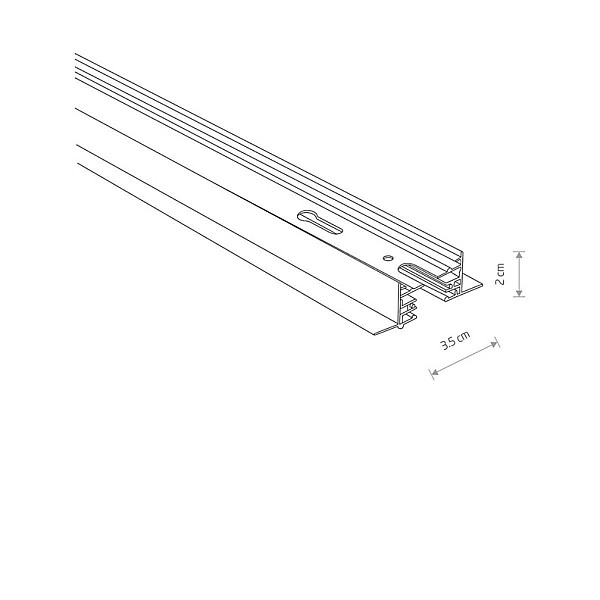 PROFILE TRACK 2 METRE white 9451