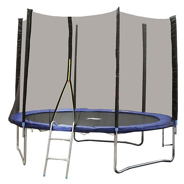 TRAMPOLINE 366 WITH ENCLOSURE AND LADDER