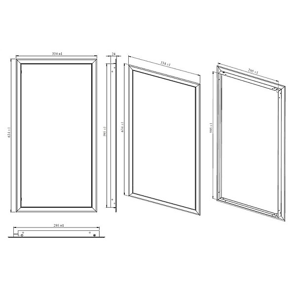 REVISION DOORS 300X600 WHITE