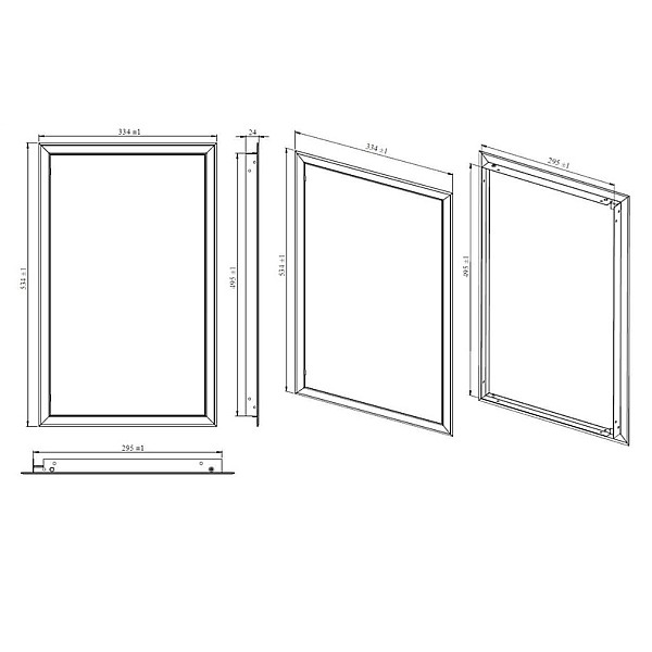 REVISION DOORS 300X500 WHITE