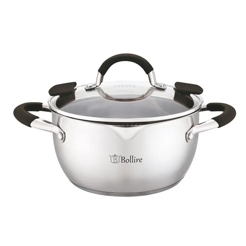 POT 20CM 2.5L TRENTO BR-2403 STAINLESS