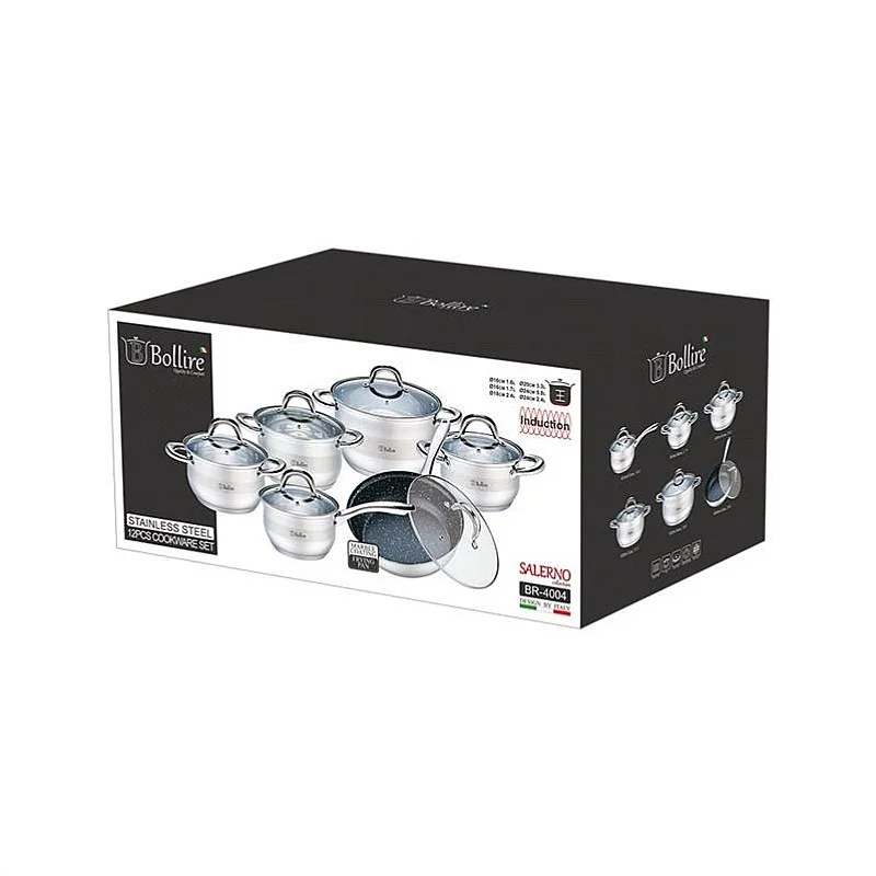 POT SET 12PCS SALERNO BR-4004
