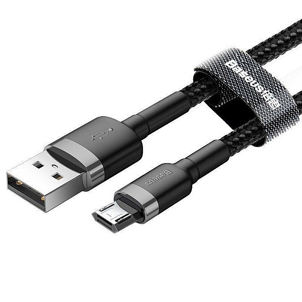 Laidas BASEUS USB Type A M. Micro USB M. 0.2m. juodas