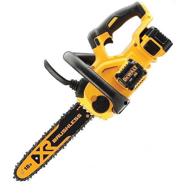 Akumuliatorinis grandininis pjūklas DeWalt 18 V. 5 Ah. 30 cm