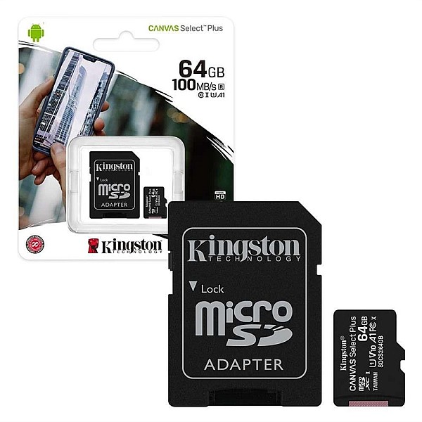 Atmiņas karteandisk Kingston 64GB CL10 MicSDHC