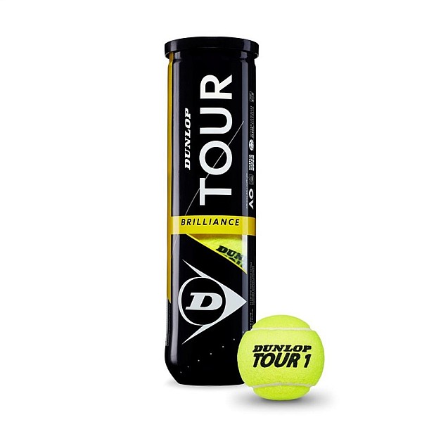 TENNIS BALLS DUNLOP TOUR BRILLIANCE4TUBE