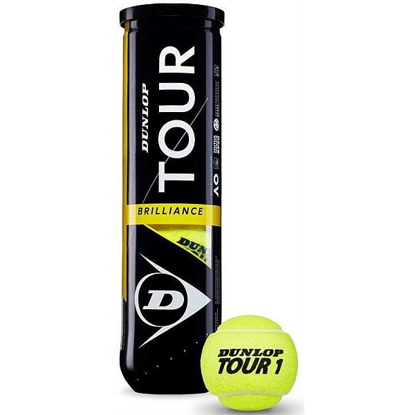 TENNIS BALLS DUNLOP TOUR BRILLIANCE4TUBE