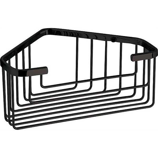 CORNER SHOWER BASKET BLACK