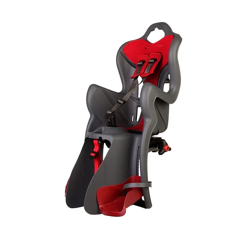 Vaikiška dviračio kėdutė Bellelli. juoda/raudona. galinė