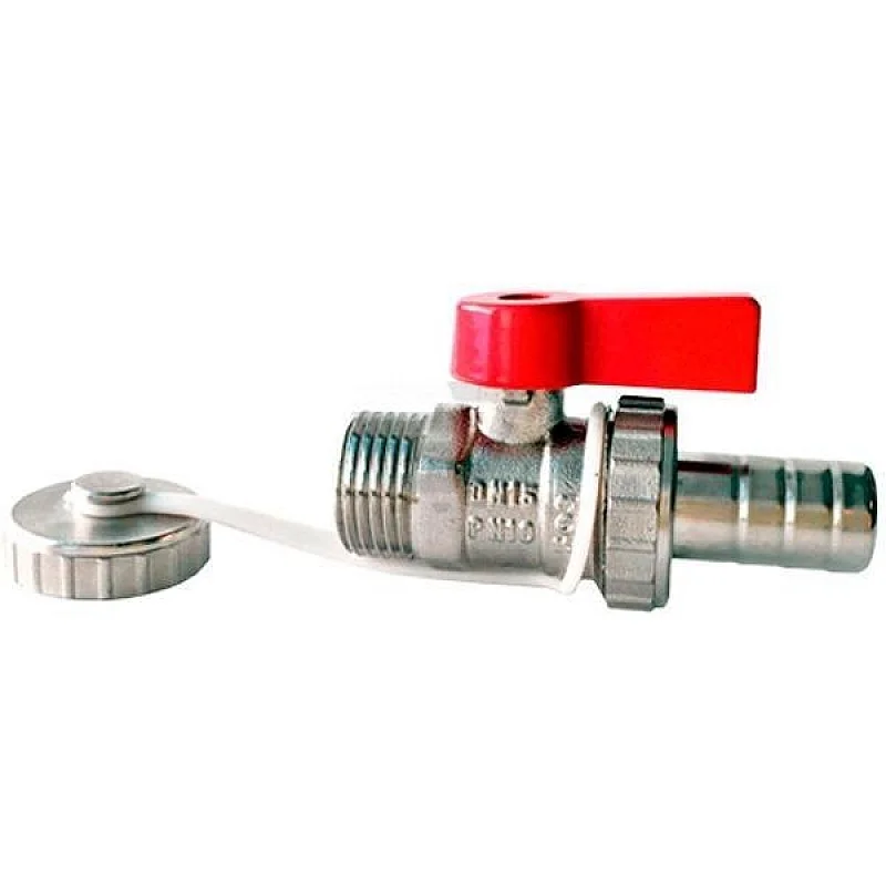 DRAIN BALL VALVE 1/2IN M WITH CAP 504220