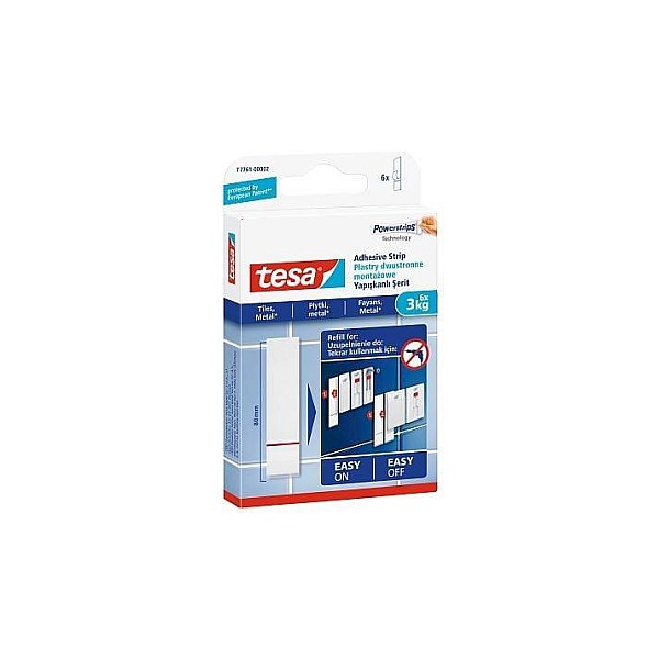 TESA 77761 POWERSTRIPS JUOSTELĖS. 6X3KG