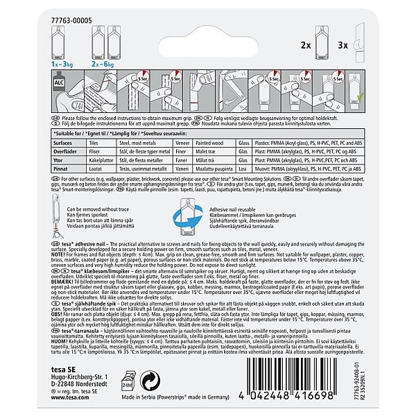 TESA 77763 MOUNTING SYSTEM. 2X3KG