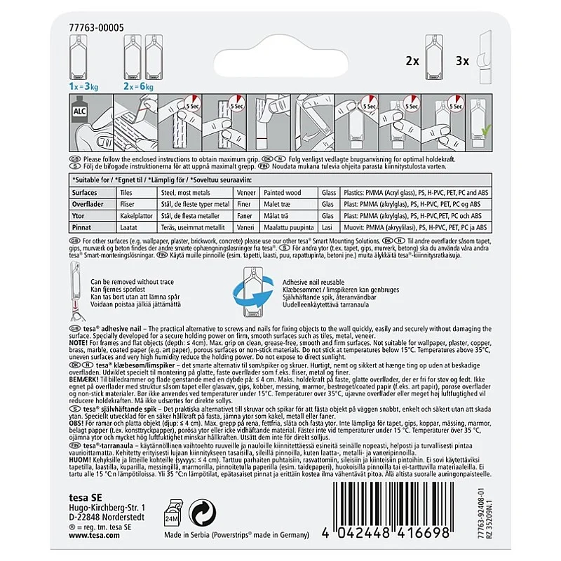Kabliukai rėmelui pakabinti. 77763. 2X3 kg. plytelėms Kabliukai rėmelui pakabinti. 77763. 2X3 kg. plytelėms