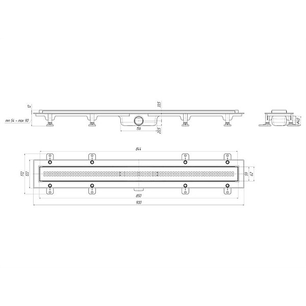 Linijinis trapas Rifas 850x62