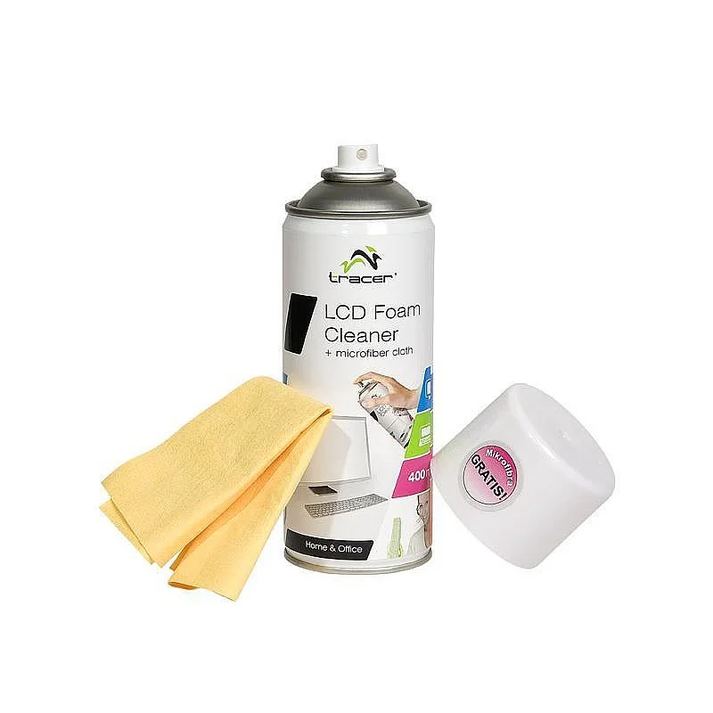 Tracer LCD Foam Cleaner 400 ml + Microfiber Tracer LCD Foam Cleaner 400 ml + Microfiber