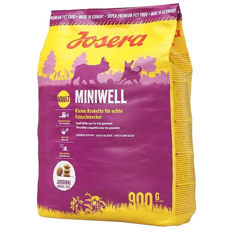 Sausas maistas mažų veislių šunims JOSERA Miniwell. 900 g