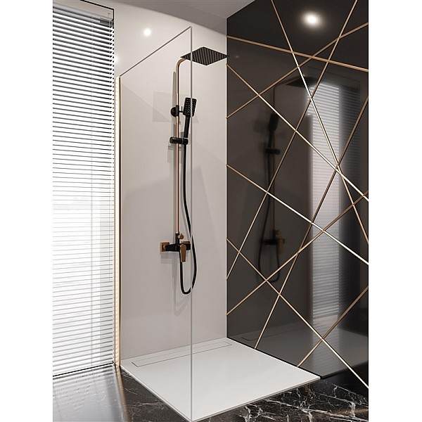 SHOWER COLUMN MIDNIGHT BLACK/GOLD