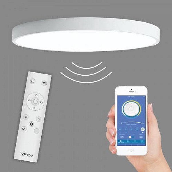 PLAFOND BOSTON2X48W D60 RC 7200LMLED