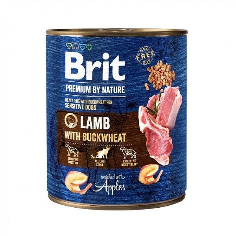 Konservai šunims Brit Premium Lamb with Buckwheat 800g Konservai šunims Brit Premium Lamb with Buckwheat 800g