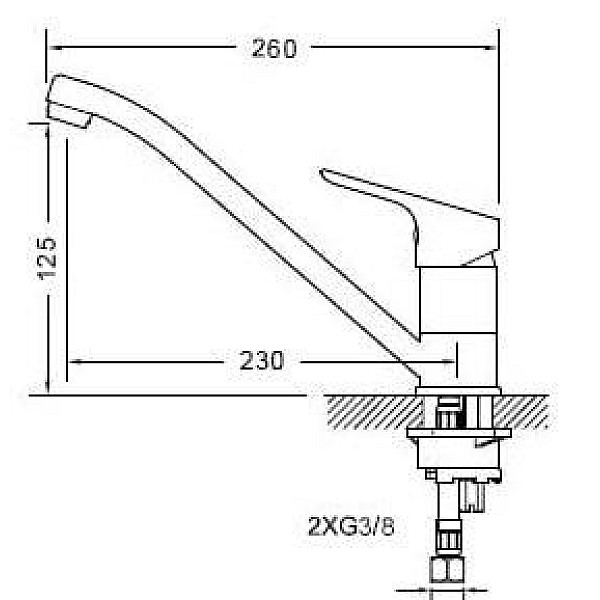 KITCHEN MIXER ST-89001W BEIGE