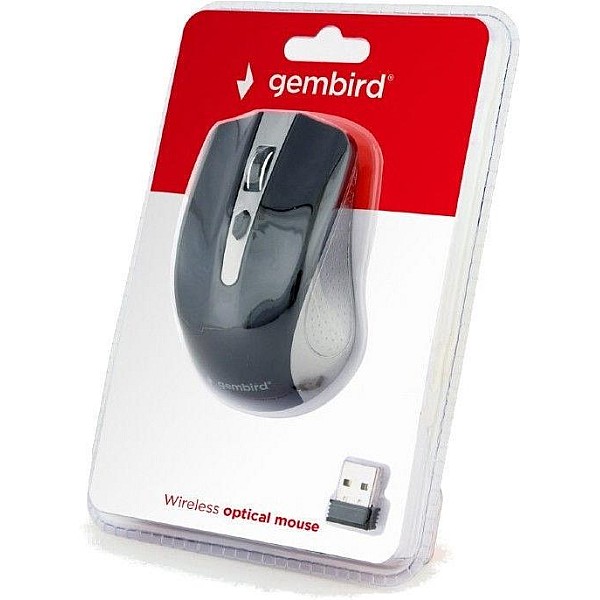 Gembird MUSW-4B-04 Wireless Optical Mouse Black/Grey