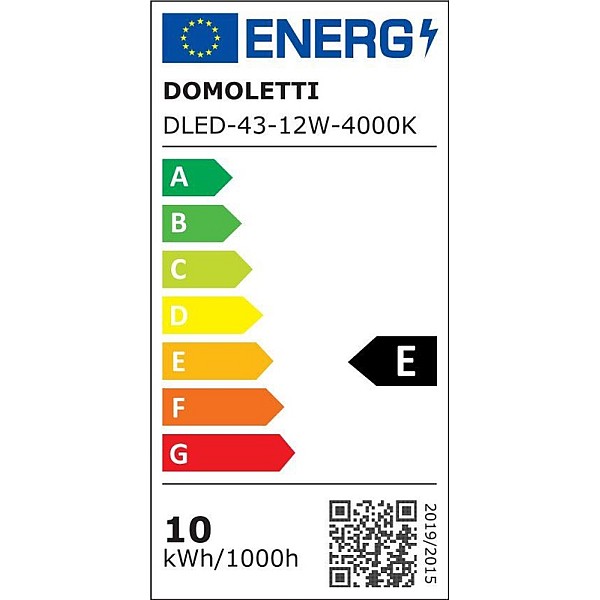 Įmont. šviestuvas lubų ir sienų Domoletti DLED-43. 4K.LED