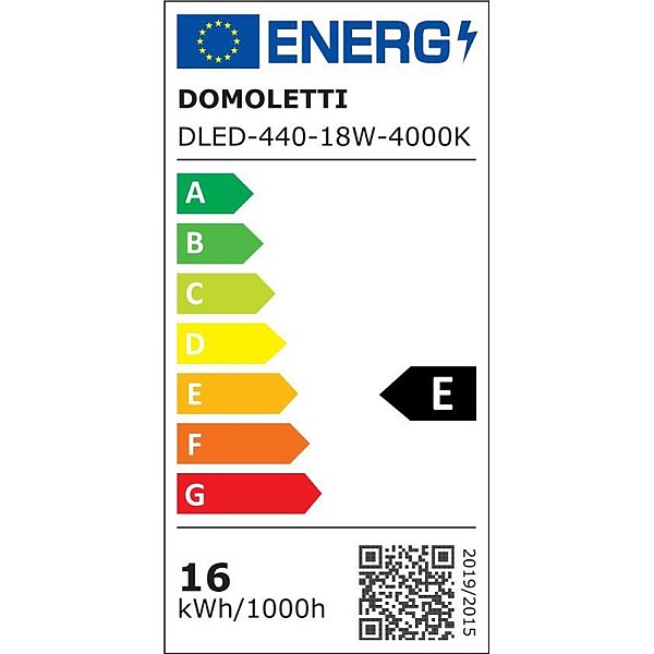 Įmontuojamas šviestuvas Domoletti DLED-440. 18W. 4K. LED